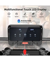 2.25 Hp Electric Motorized Folding Treadmill with Led Display