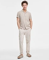 Sun + Stone Men's Hovey Textured Check Shirt, Exclusively at Macy's
