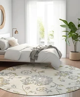 Addison Chantille Machine Washable ACN856 8'x8' Round Area Rug