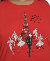 Karl Lagerfeld Paris Plus Sketch Girl Tee