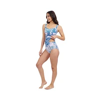 Karma D Cup Center Ruched Tankini Underwire Foam Adjustable Straps