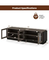 Large Tv Stand for Spacious Entertainment Console Living Room Storage