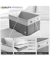 Sorbus Pack 15 inch Collapsible Storage Bins with Handles