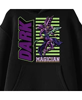 Yu-Gi-Oh! Boys Yu-Gi-Oh Dark Magician Puff Print Long Sleeve Youth Black Hooded Sweatshirt-xs