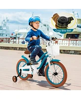 Kids Bike with Front Handbrake and 2 Training Wheels