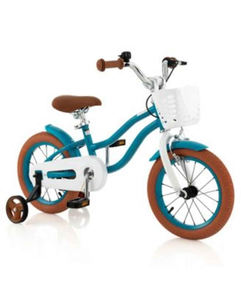 Kids Bike with Front Handbrake 2 Training Wheels