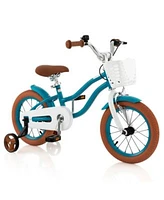 Kids Bike with Front Handbrake 2 Training Wheels