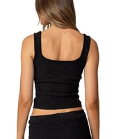 Edikted Womens Amalie Knit Tank Top