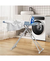 Foldable Ironing Board with 7 Adjustable Heights Heat & Scorch Resistant Fabric
