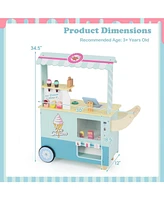 Kids Ice Cream Truck Playset with Vending Machine Fun Pretend Play Toy for Toddlers