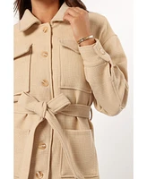 Petal and Pup Women's Arlow Tie Front Shacket