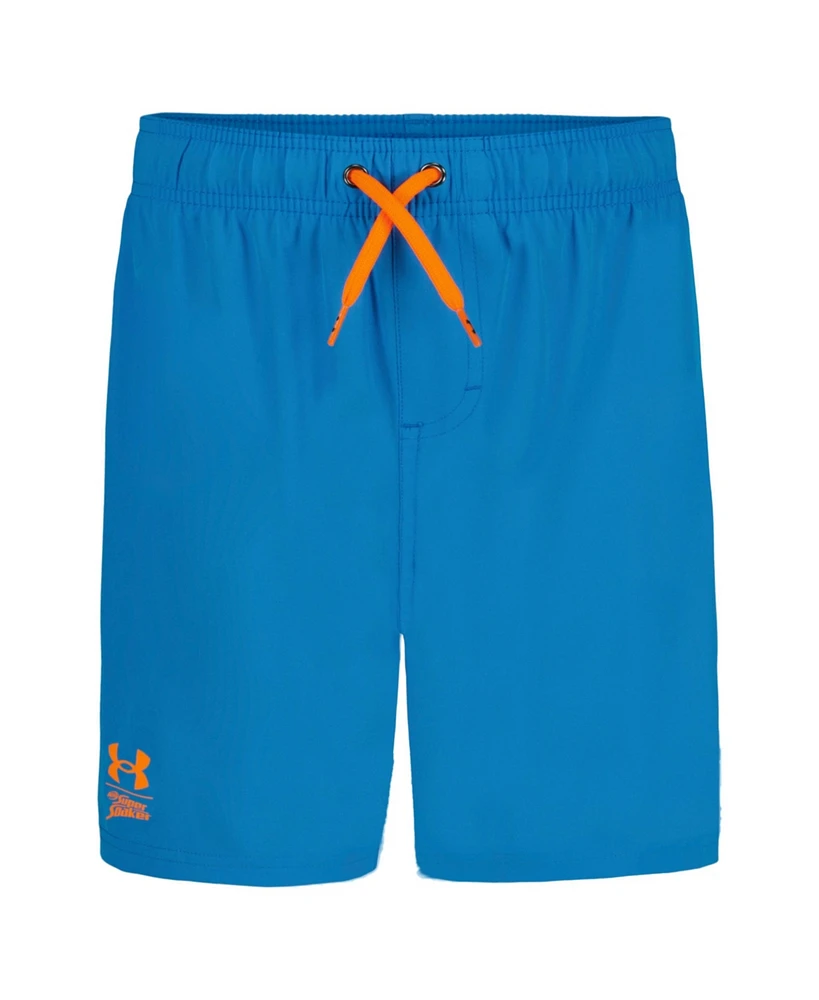 Under Armour Big Boys 2-in-1 Compression Printed Volley Shorts