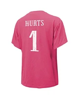 Majestic Women's Jalen Hurts Pink Philadelphia Eagles Name Number T-Shirt