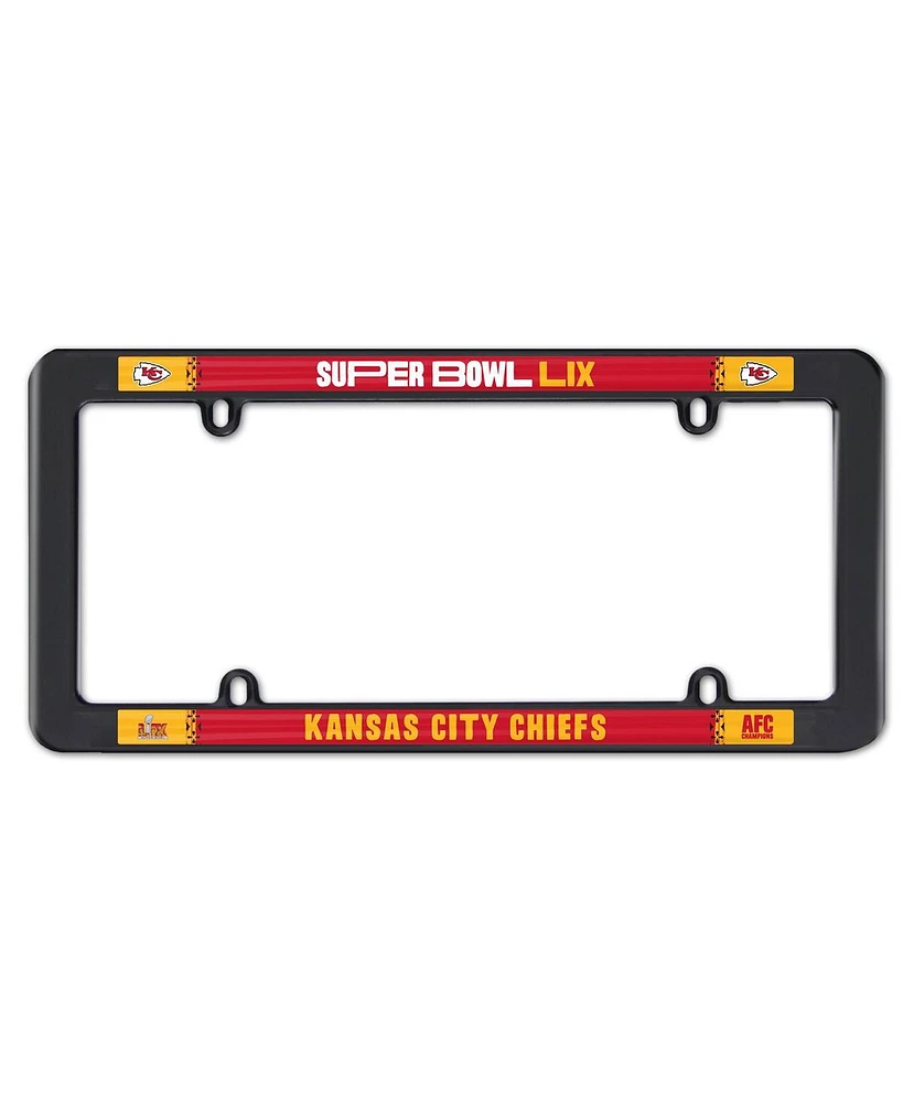 Wincraft Kansas City Chiefs 2024 Afc Champions Thin Rim Plastic License Plate Frame