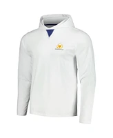B. Draddy Men's White Presidents Cup Long Sleeve Hoodie T-Shirt