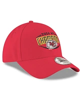 New Era Men's Red Kansas City Chiefs 2024 Afc Champions 9FORTY Adjustable Hat