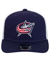 New Era Men's Navy/White Columbus Blue Jackets Core Trucker 9SEVENTY Stretch-Snap Hat