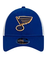 New Era Men's Blue/White St. Louis Blues Core Trucker 9SEVENTY Stretch-Snap Hat