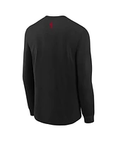 Nike Big Boys and Girls Black Portland Trail Blazers 2024/25 City Edition Wordmark Performance Long Sleeve T-Shirt