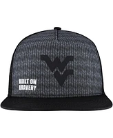 Legacy Athletic Men's Charcoal West Virginia Mountaineers Built on Bravery Shadow Snapback Hat