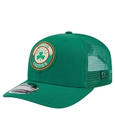 New Era Men's Kelly Green Boston Celtics Victory Grove Circle Patch 9SEVENTY Adjustable Hat