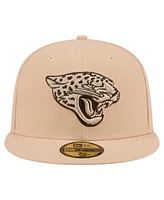 New Era Men's Tan Jacksonville Jaguars Candied Pecan 59FIFTY Fitted Hat