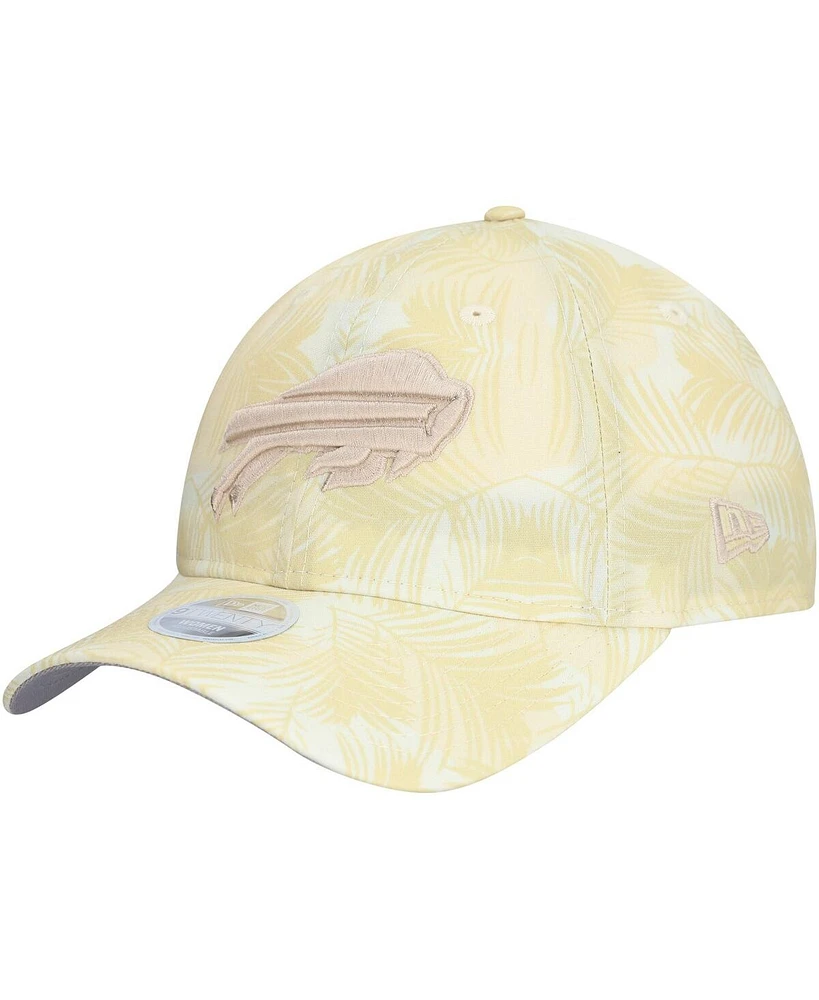 New Era Women's Cream Buffalo Bills Frond 9TWENTY Adjustable Hat