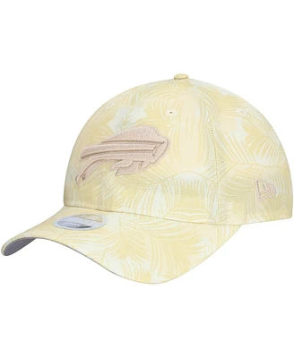 New Era Women's Cream Buffalo Bills Frond 9TWENTY Adjustable Hat