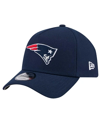 New Era Men's Navy New England Patriots A-Frame 9FORTY Adjustable Hat