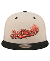 New Era Men's Cream/Black San Francisco Giants Team Art 9FIFTY Snapback Hat