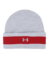 Under Armour Men's Gray Wisconsin Badgers Jacquard Cuffed Knit Hat