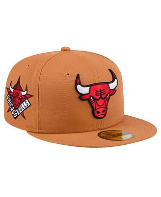 New Era Men's Tan Chicago Bulls Color Pack 59FIFTY Fitted Hat