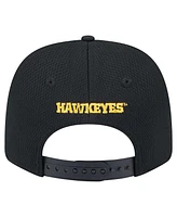 New Era Men's Black Iowa Hawkeyes Coolera 9SEVENTY Rope Stretch-Snap Hat