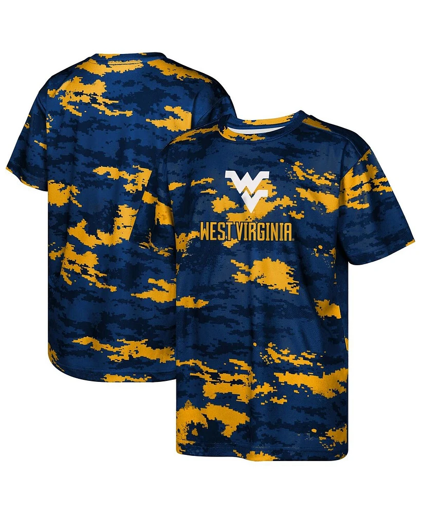 Outerstuff Big Boys and Girls Navy West Virginia Mountaineers Scrimmage T-Shirt