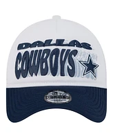 New Era Preschool White/Navy Dallas Cowboys Team Printed A Frame 9FORTY Adjustable Hat