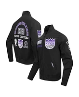 Pro Standard Men's Black Sacramento Kings Area Code Twill Full-Zip Jacket