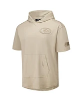 Pro Standard Men's Tan San Francisco 49ers Neutrals Capsule Short Sleeve Pullover Hoodie