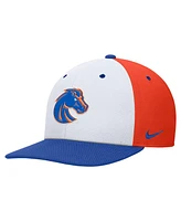 Nike Men's White/Orange Boise State Broncos Pro Performance Snapback Hat