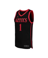 Jordan Men's 1 Black San Diego State Aztecs Replica Basketball Jersey