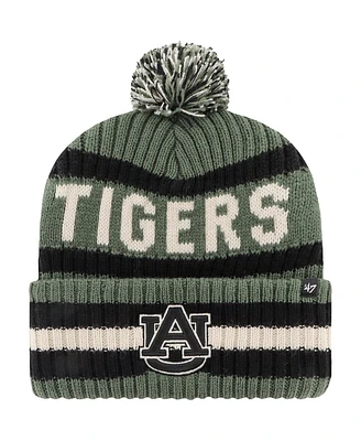 '47 Brand Men's Green Auburn Tigers Oht Military Appreciation Bering Cuffed with Pom Knit Hat