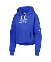 Nike Women's Royal Brooklyn Nets 2022/23 City Edition Courtside Pullover Hoodie