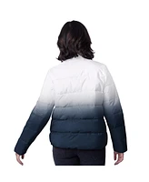 G-iii 4her By Carl Banks Women's White Dallas Cowboys Overtime Ombre Full-Zip Puffer Jacket