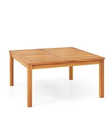 Patio Solid Acacia Wood Coffee Table Side Table