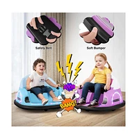 12V 360° Ride on Bumper Car for Toddlers with Remote Control