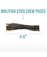 Stick Chews & Pieces: Wolffish Skin - Dog Treat 3oz