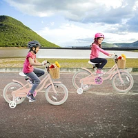 Kids Bike with Training Wheels and Adjustable Handlebar Seat Safe and Comfortable Bicycle for Toddlers and Young Riders