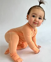 Tiny Knot Co. Baby Boys and Girls 2-Pack Convertible 2 Way Zippered Footed Coveralls