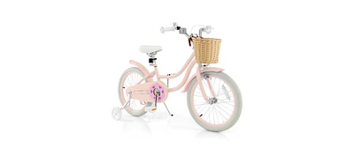 Kids Bike with Training Wheels and Adjustable Handlebar Seat Safe and Comfortable Bicycle for Toddlers and Young Riders