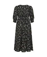 Plus Jolene Print Maxi Dress