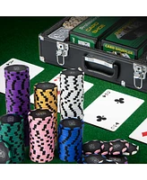 600-Piece Poker Chip Set with 14 Gram Claytec Chips and Carrying Case Premium Poker Set for Home Games